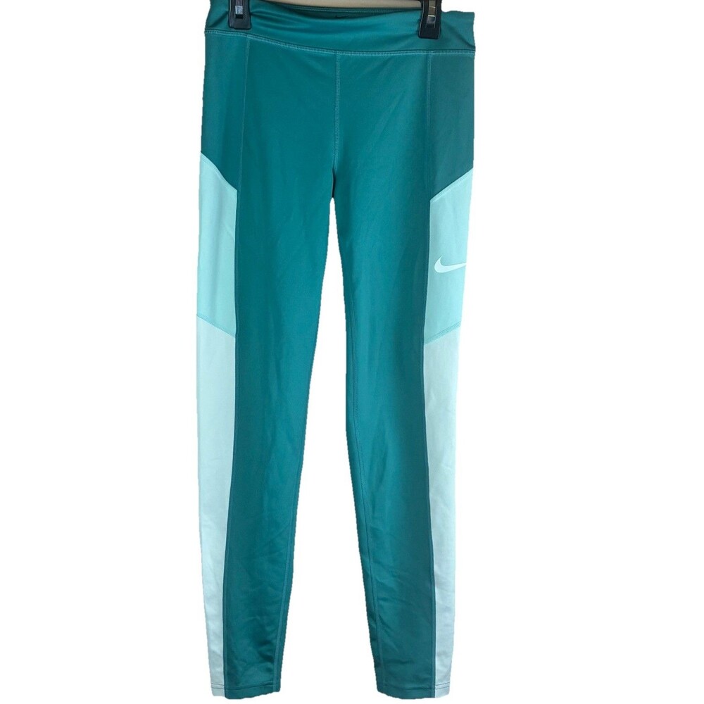 Nike Dri Fit Leggings Girls Size XL Light Green Athletic